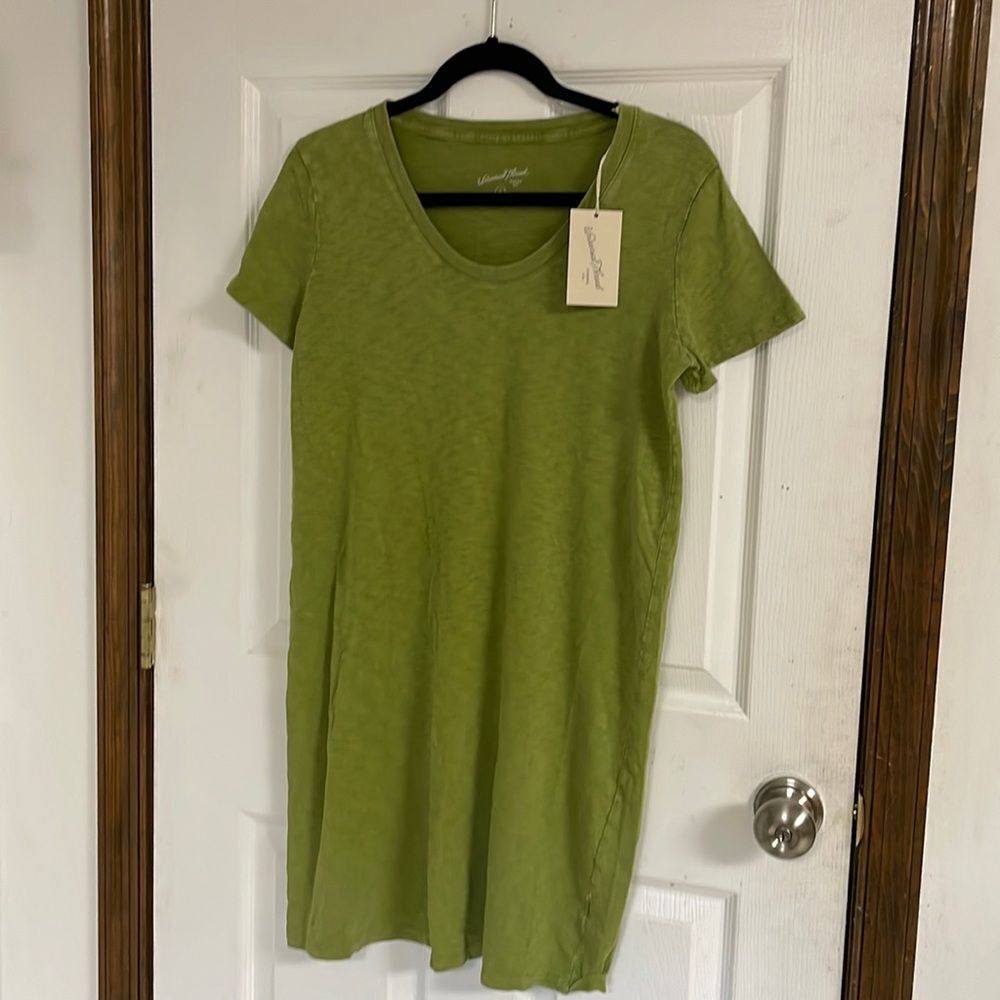 knit green dress